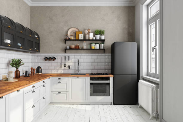 Modern white kitchen